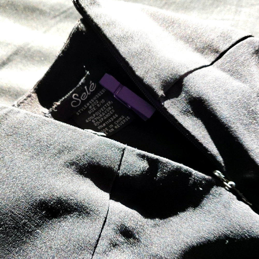 Selé stretch side zip pencil skirt